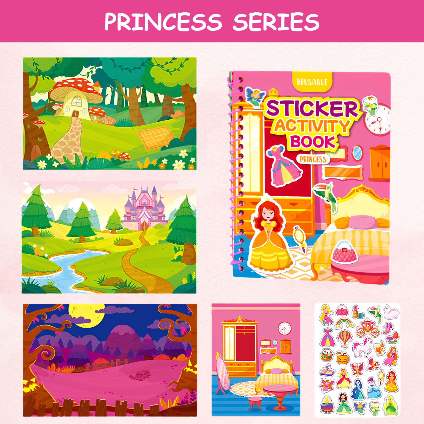 Wonderly Little Worlds™ Reusable Jelly Sticker Book