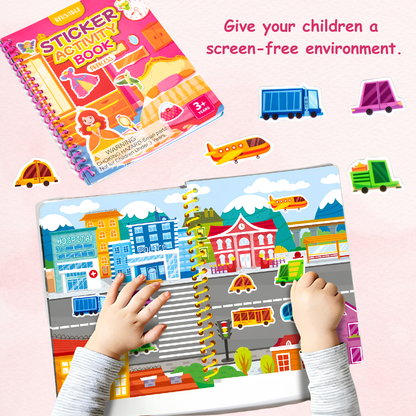 Wonderly Little Worlds™ Reusable Jelly Sticker Book