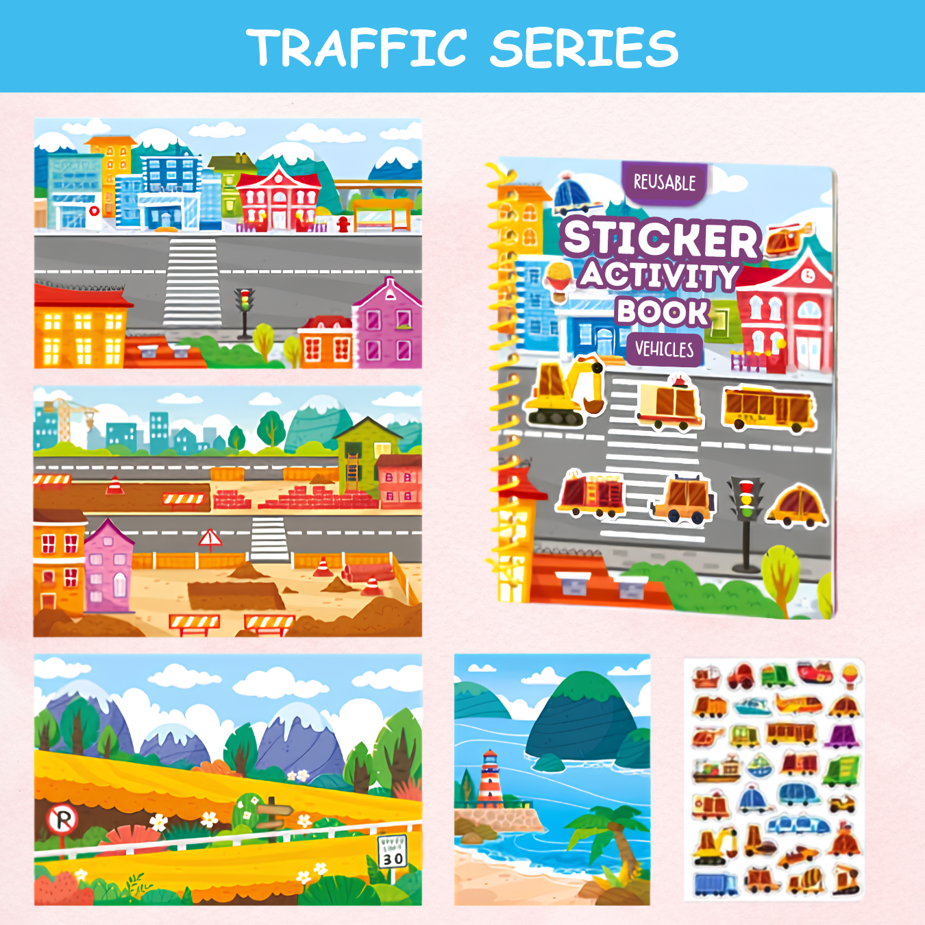 Wonderly Little Worlds™ Reusable Jelly Sticker Book